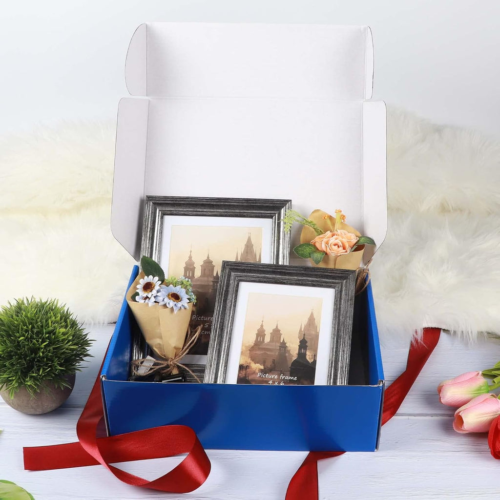 12X9X4 Inch Blue Shipping Boxes 20 Pack, Cardboard Corrugated Mailer Gift Wrap Boxes for Packaging Mailing Small