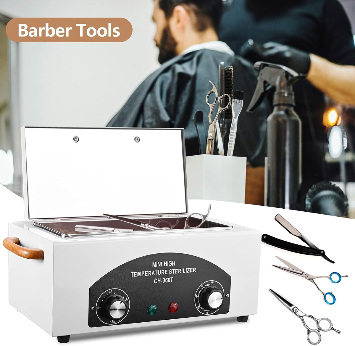 High Temperature Sterilizer Dry Heat Nail Tool Dental Tool Sterilizer 1.5L