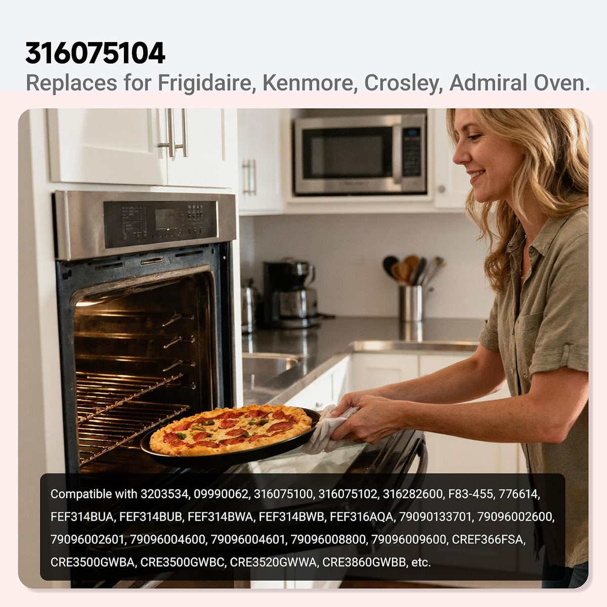 316075104 Oven Bake Element For Kenmore Crosley 2600W/240V