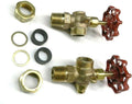 Steamer Sight Glass Water Gauge Valve Set for 5/8" Diameter Steamaster Boilers