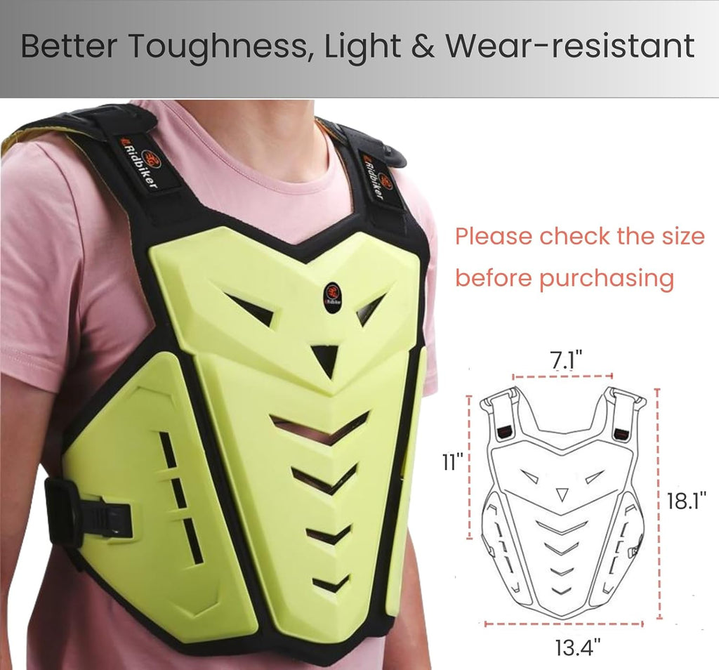 Motorcycle Vest Chest Protector Motocross Armor Body Vest Motorcycle Safety Gear Chest Guard Dirt Bike Riding Gear