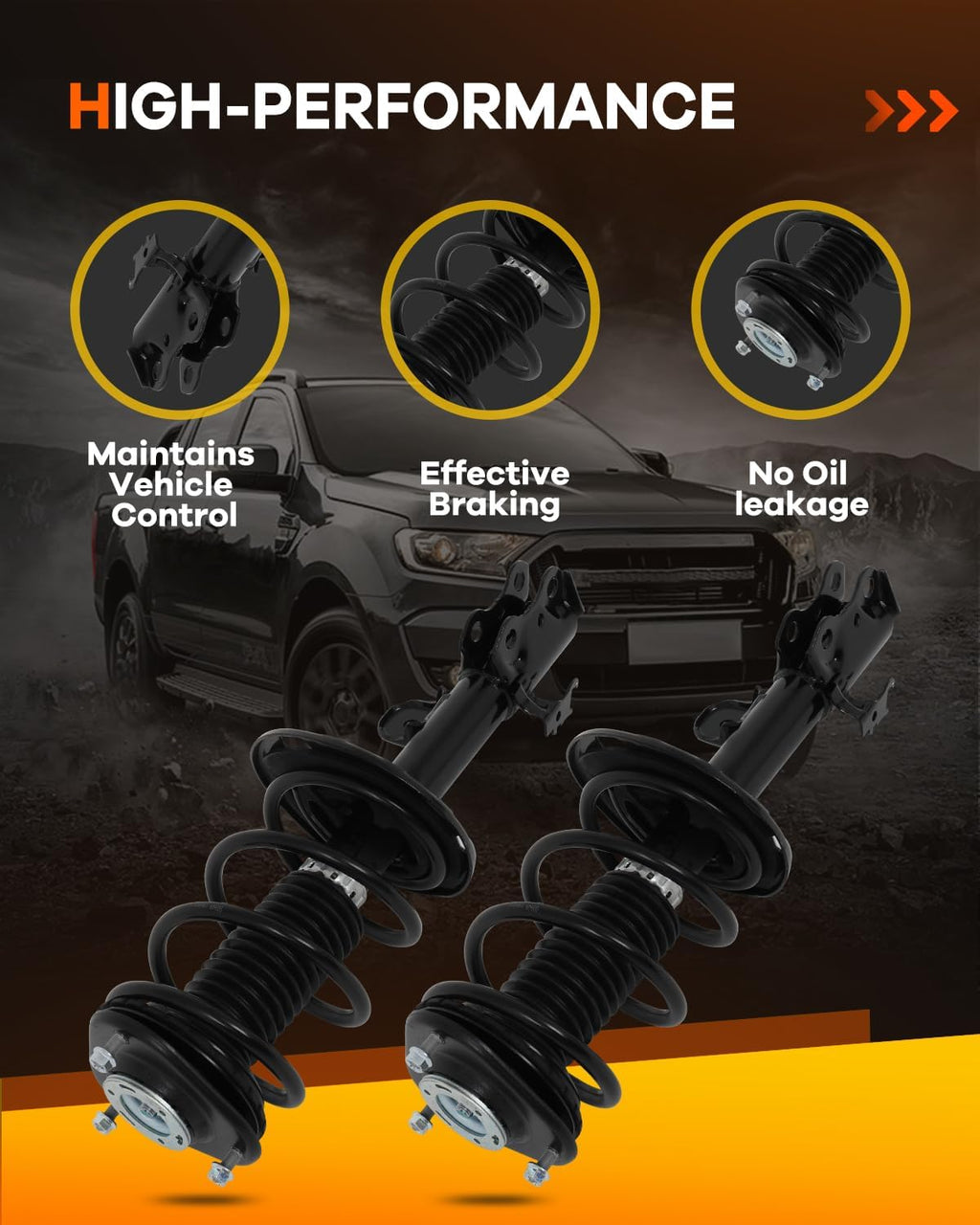 OCPTY Front Complete Strut Assembly for Toyota RAV4 2013-2018 w/ 6-Spd Auto