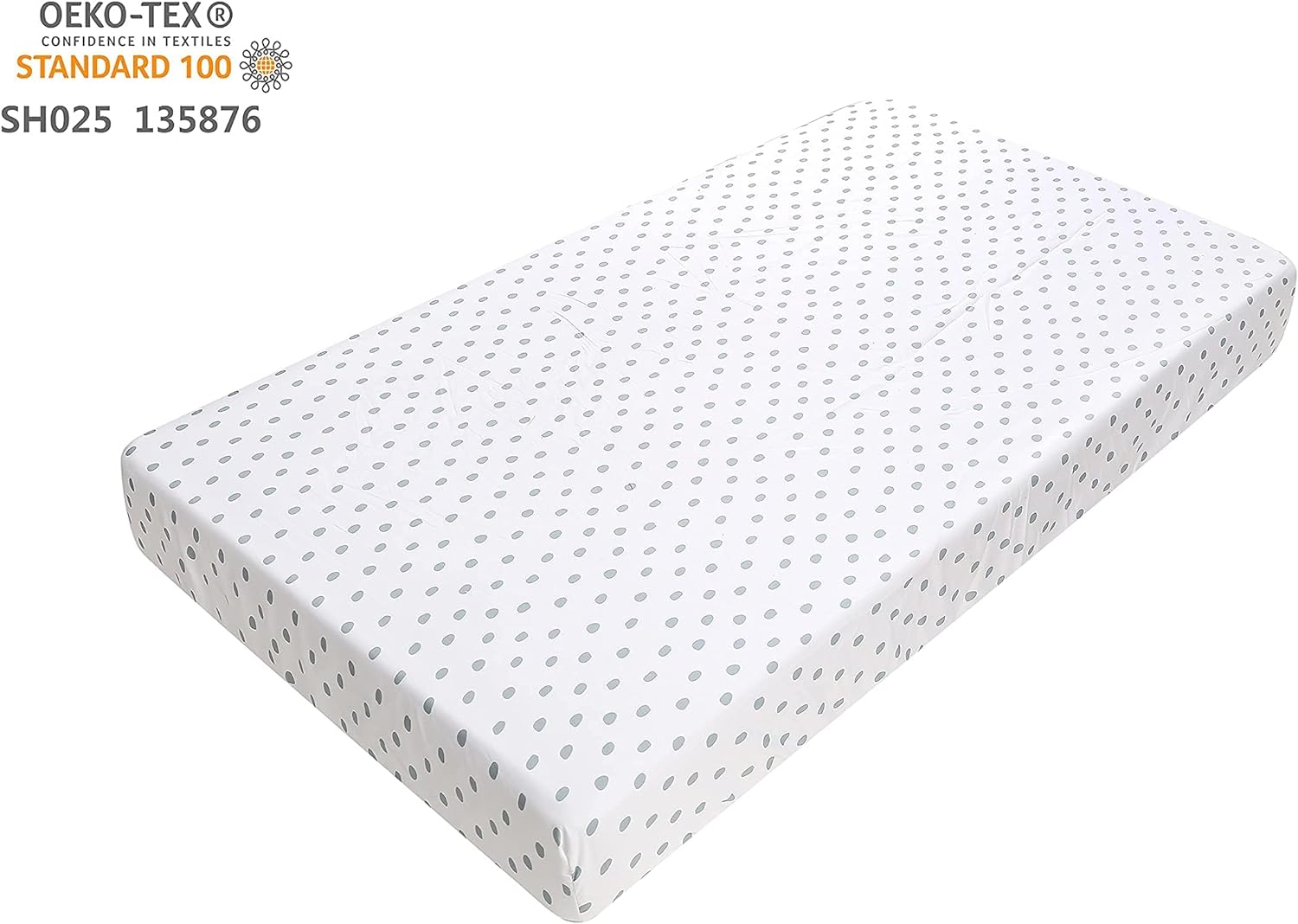 4-Piece Crib Bedding Set for Boy Girls, Includes Crib Skirt, Blanket, Crib Sheet & Diaper Bag, Baby Girl Crib Bedding