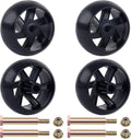 CheeMuii 4 Pack 589527301 Lawn Mower Deck Wheels Kit with Blots & Nuts