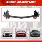 Front Bumper Lip Chin Spoiler ABS Compatible with Audi