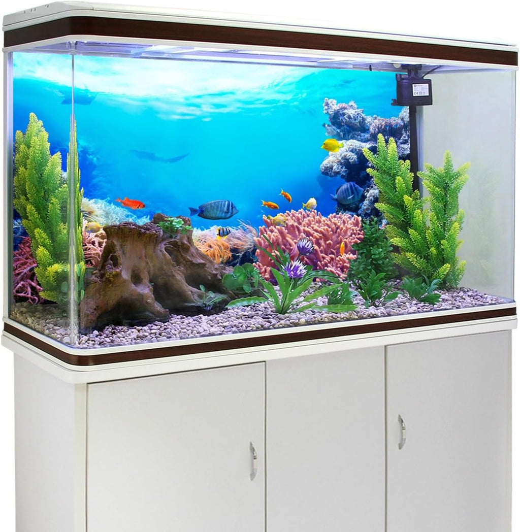 48x24 in Underwater Aquarium Backdrop Colorful Coral Fish Tank Background