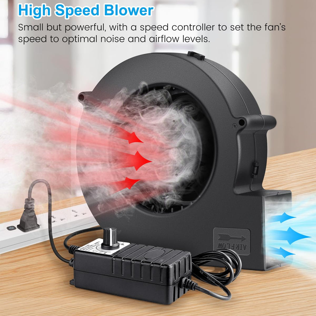 GDSTIME 140mm x 40mm Variable Speed Blower Fan, 110V 120V AC Powered 1440