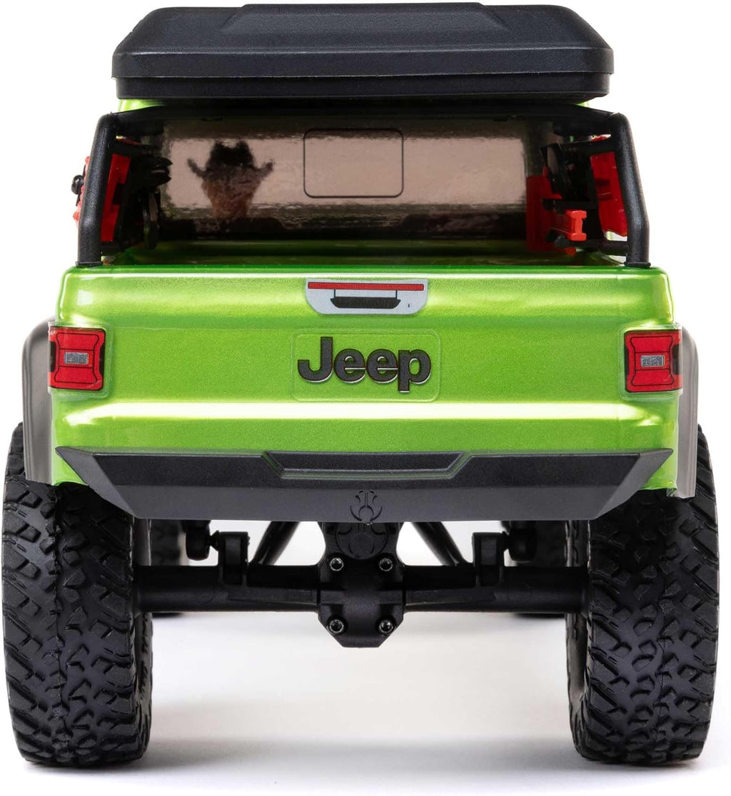 SCX24 Jeep Gladiator RC Truck 4WD Rock Crawler Green AXI00005V2T3 | Brushed, RTR Ready-To-Run, Nothing Needed to