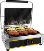 Commercial Panini Press Grill, 1800W Electric Sandwich Panini Maker