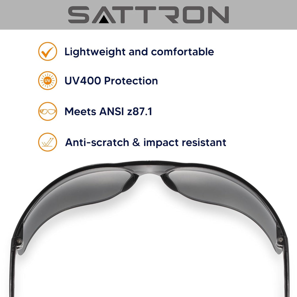Tinted Safety Glasses Bulk 24 Pack, UV Protective Safety Sunglasses for Men Women, ANSI Z87.1 Scratch & Impact