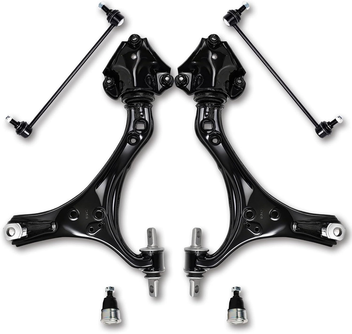 6Pcs Front Lower Control Arm, Sway Bar Link & Ball Joint Kit Compatible with 2013-2017 Honda Accord, 2016-2020 Acura TLX, Replaces K642509 K642517 K750650 K750651 K500315