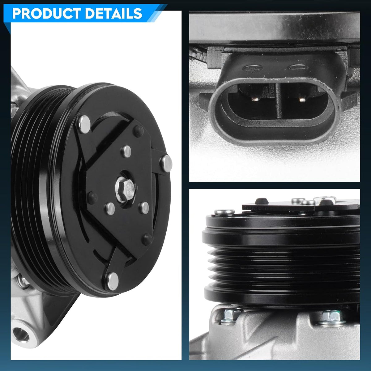 TadaMark AC Compressor w/Clutch for Chevy Malibu 2008-2012 2.4L