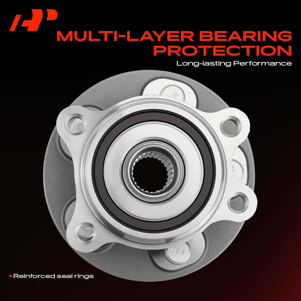 A-Premium 2 x Front Wheel Bearing and Hub Assembly with 5-Lug