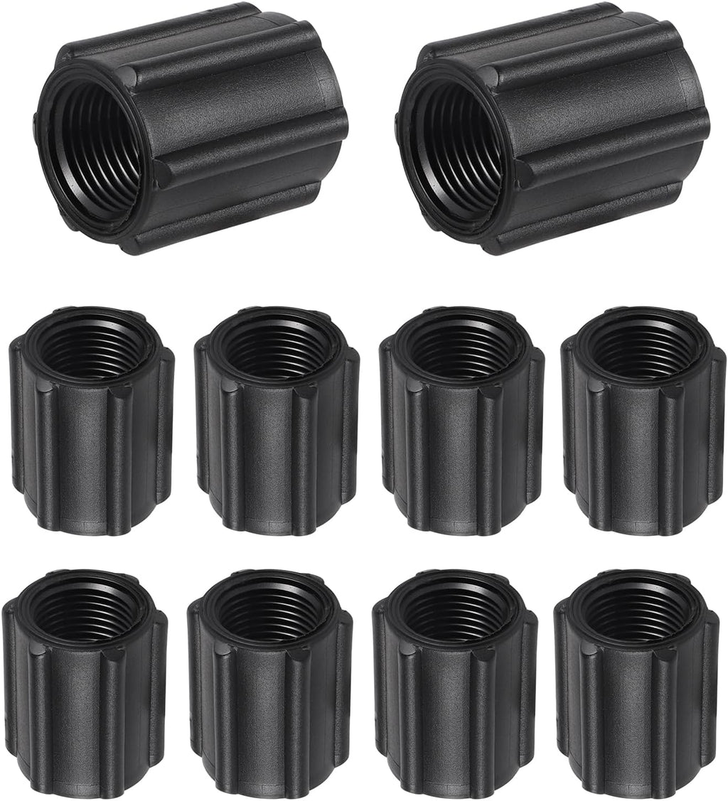 10 Pcs 1/2 Inch Double Female Thread Coupling Sprinkler Pipe