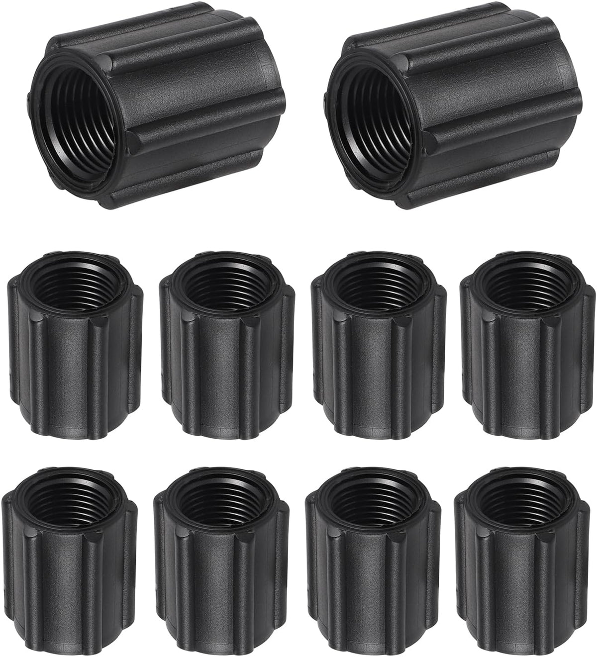 10 Pcs 1/2 Inch Double Female Thread Coupling Sprinkler Pipe
