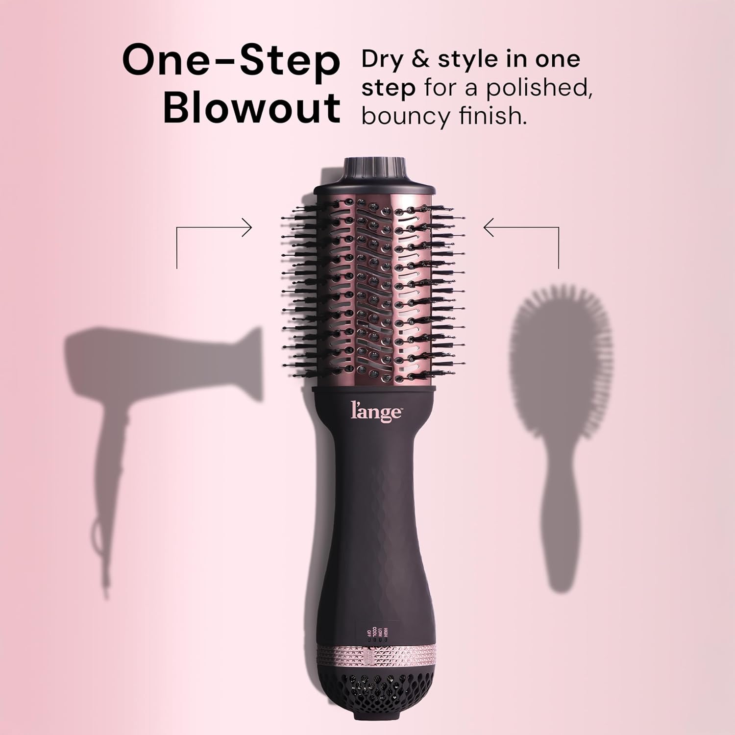 Le Volume 2-in-1 Titanium Blow Dryer Brush | Frizz Control Blowout Hair Dryer Brush For Drying And Straightening |