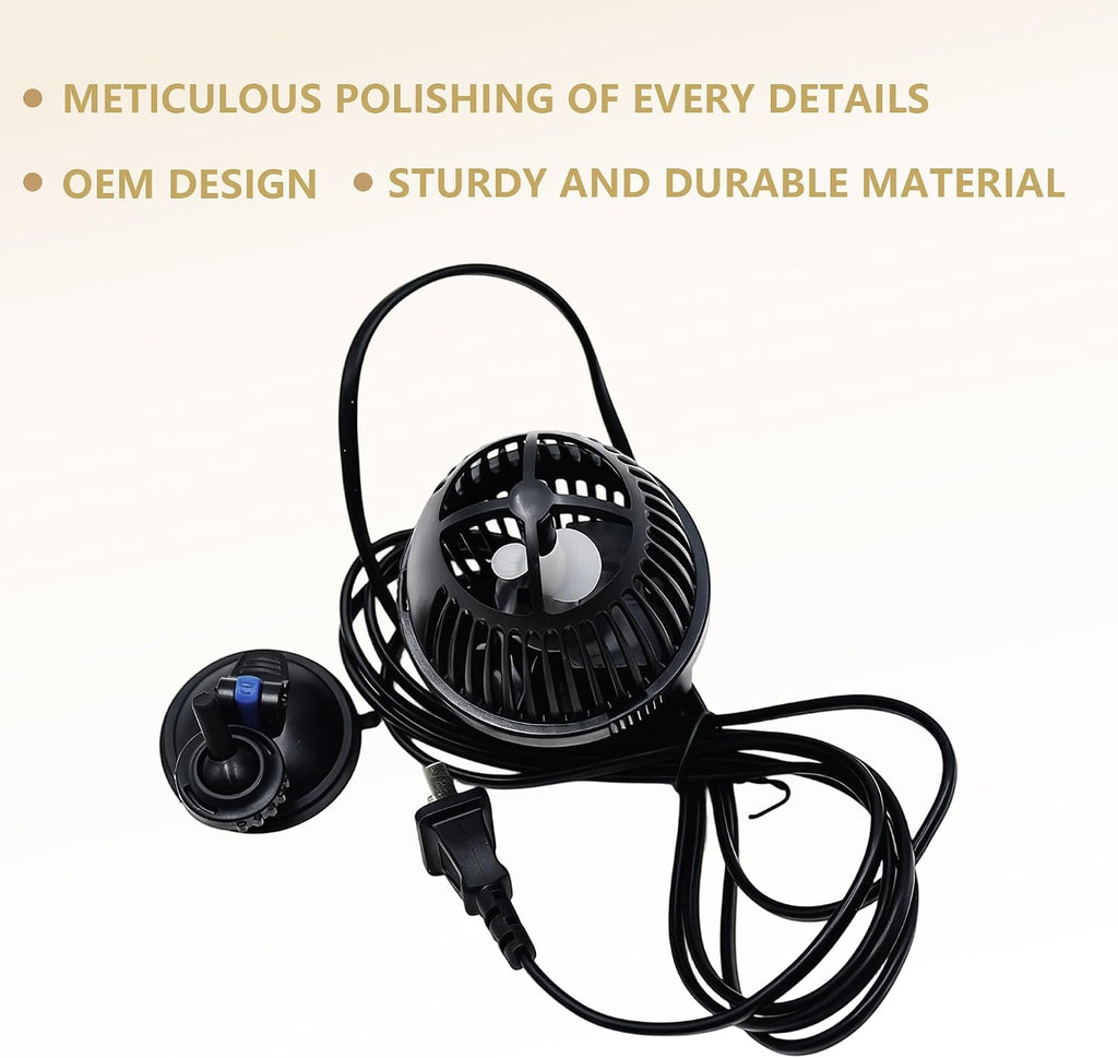 Aquarium Circulation Pump,800 GPH Fish Tank Powerhead, Saltwater Wave Maker, Submersible Water Pump with Suction Cup