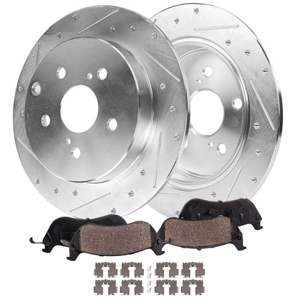 Rear Brake Kit for 18-24 Toyota Camry Rotors and Pads