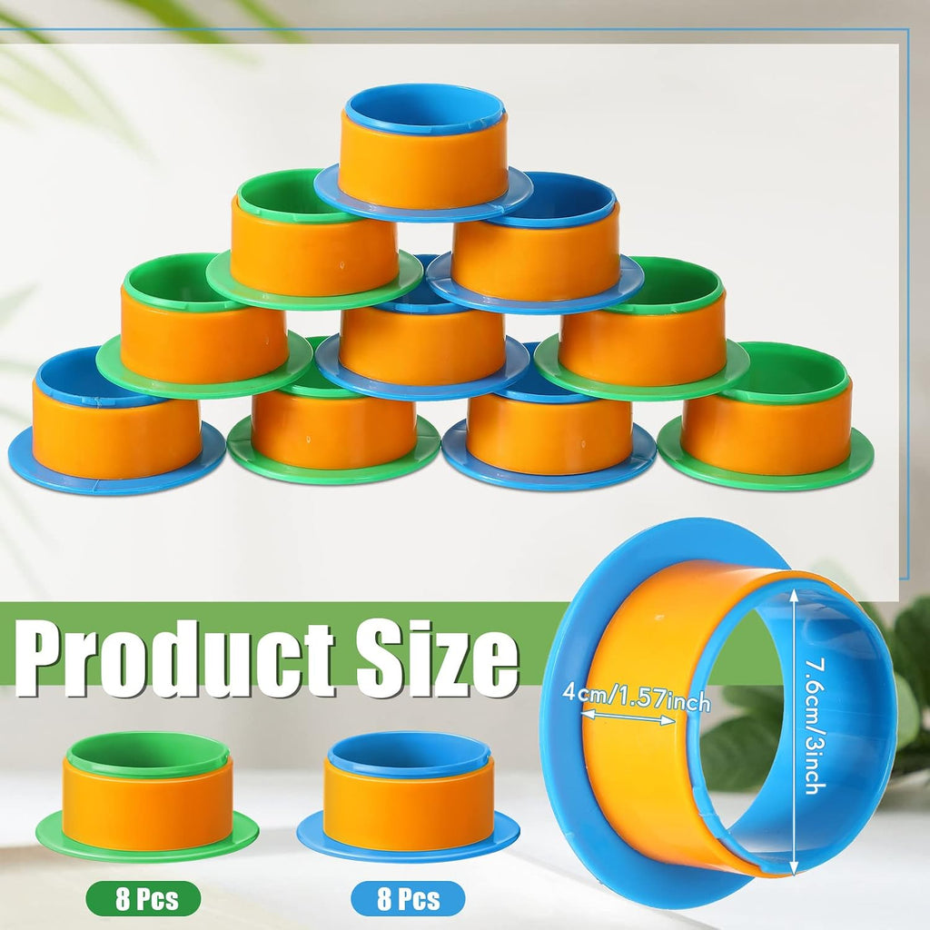 8 Pairs Shrink Wrap Handle Fit 3 Inch Film Core, Plastic Pallet Handles Shrink Dispenser for Moving Stretch Wrap Roll
