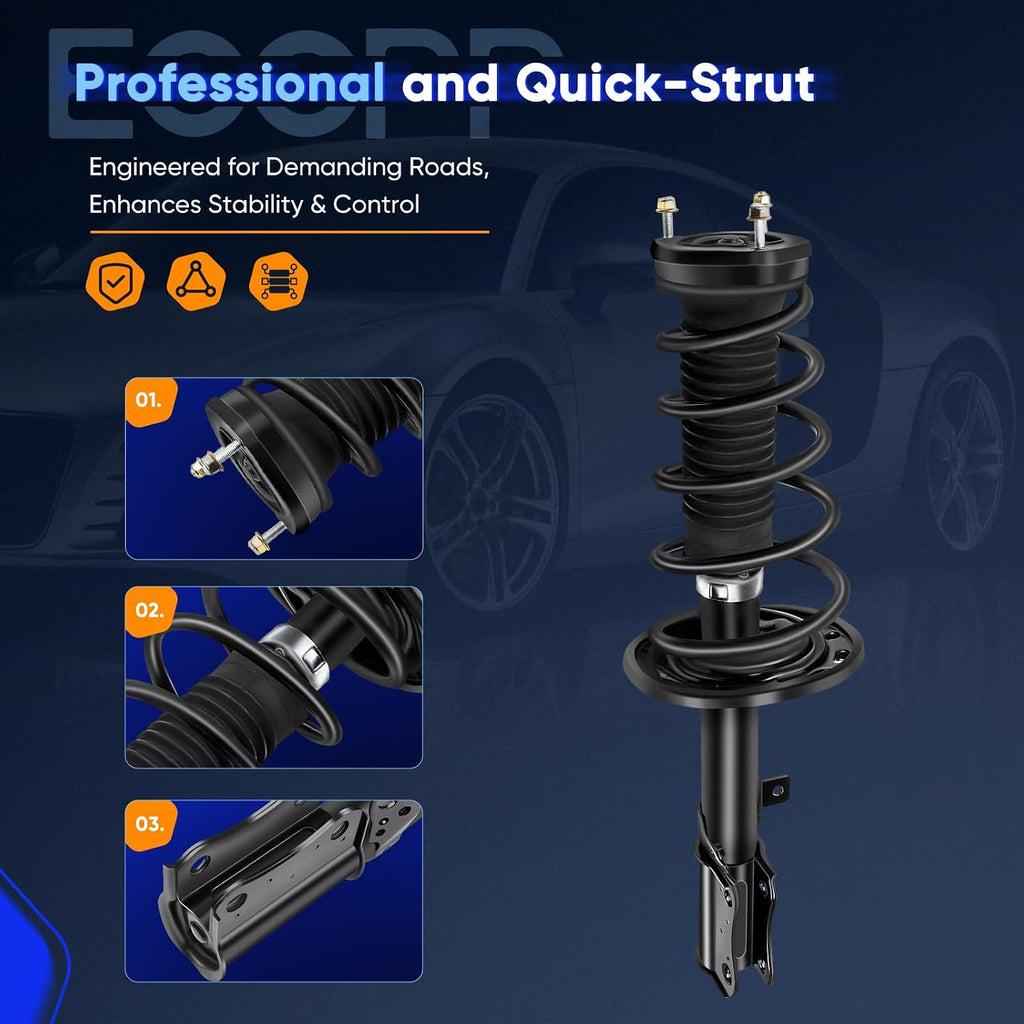 ECCPP Rear Struts Spring Assembly Fit for 2004-2006 for Toyota Camry