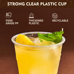 5 oz Plastic Cups, 500 Pack - Clear Disposable Drinking Water Cups for Cold Beverages, Ideal for Party