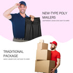 Poly Mailers 10x13 Inch, 100 Pack, Black Self-Seal Handle Bags