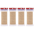 1.5mm 4Pack Brown Natural Jute Twine 656FT Total for Gift Wrap, DIY Crafts