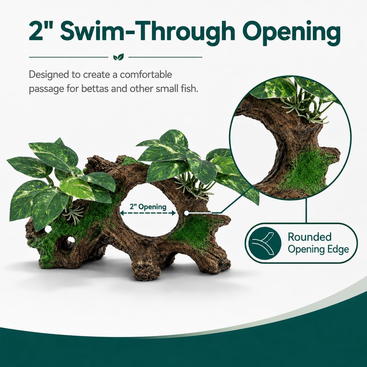 Aquarium Decorations Cave Silk Aquarium Plants Betta Fish Tank Decor | Soft & Safe Fish Tank Accessories, Aquarium