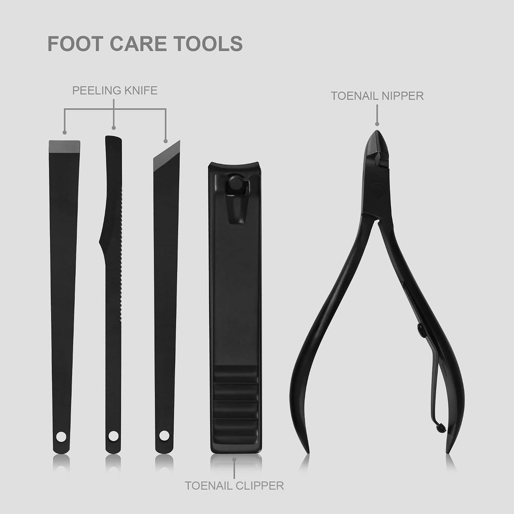 Nail Clippers Professional Nail Kit or Manicure Kit for Women and Men, Stocking Stuffers or Groomsmen Gifts Pedicure
