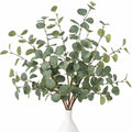 6 Pcs Faux Eucalyptus Stems, Lifelike & Artificial