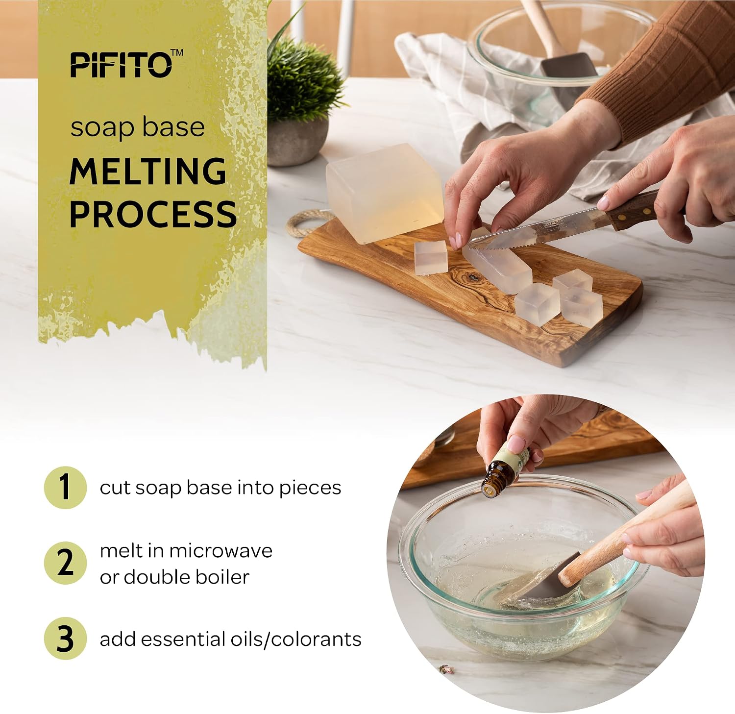 Melt and Pour Soap Base Sampler (7 lbs) │ Assortment of 7 Bases (1lb ea) │ Argan Oil, Avocado Oil, Castor Oil
