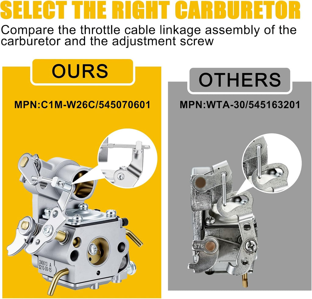 Panari PP4218A Carburetor for Poulan Pro PP4218 PP4218AVX P3314 Chainsaw