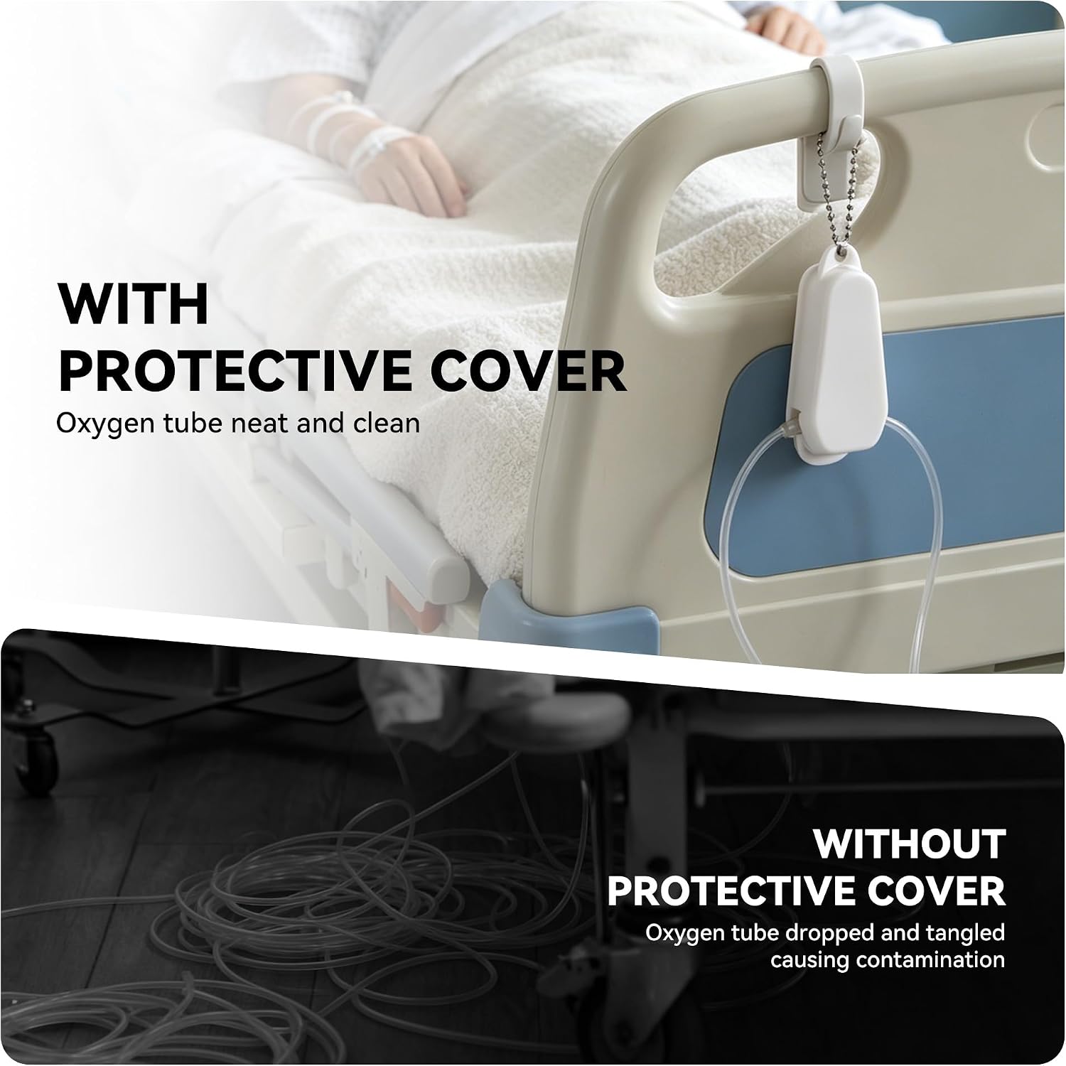 Oxygen Nasal Cannula Protective Cover, Nasal Cannula Hose Cover for Adult
