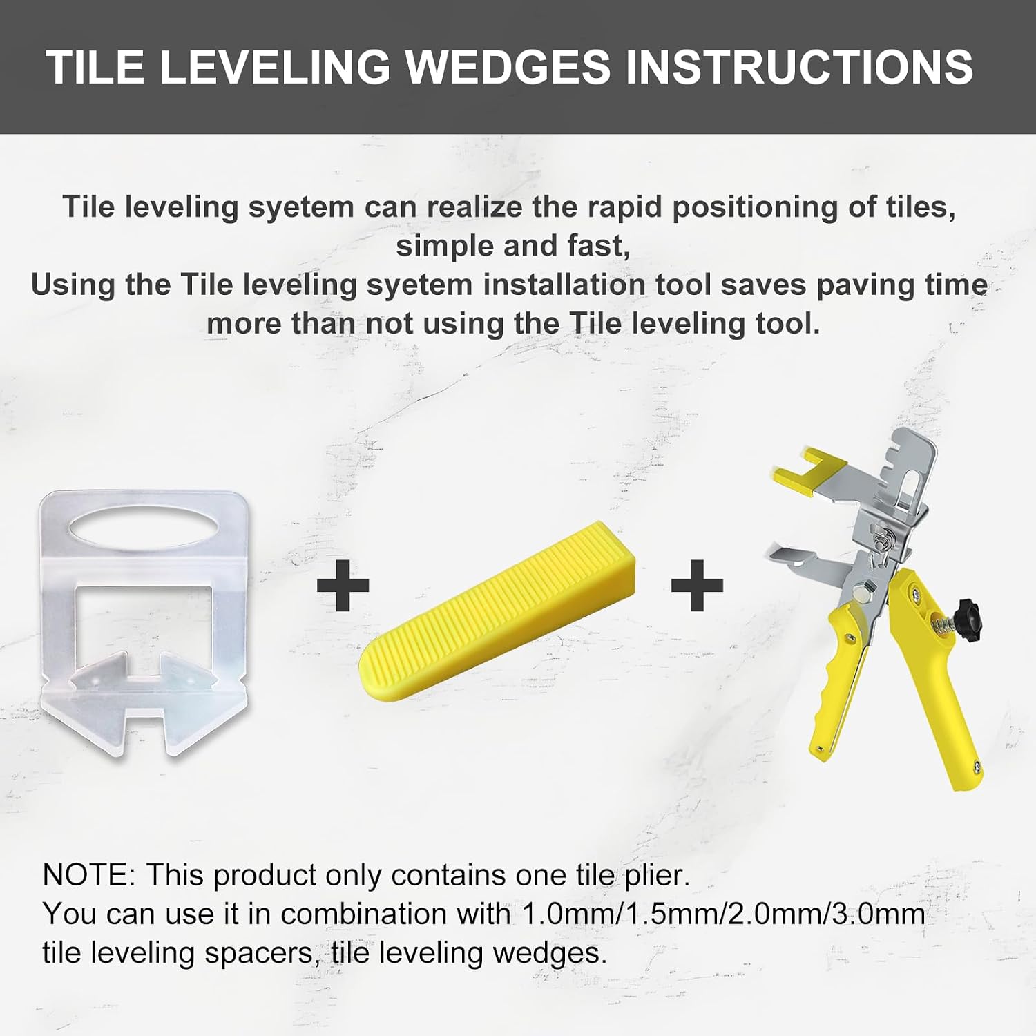 Tile Leveling Compounds System Plier Hand Floor Pliers Tiling Installation Locator Leveling System for DIY Ceramic