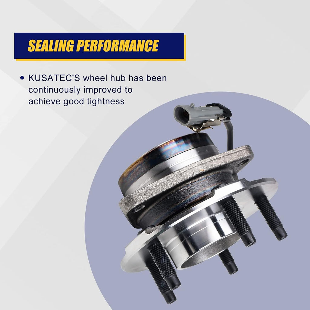 KUSATEC 513189 Front 2PCS Wheel Bearing and Hub Assembly