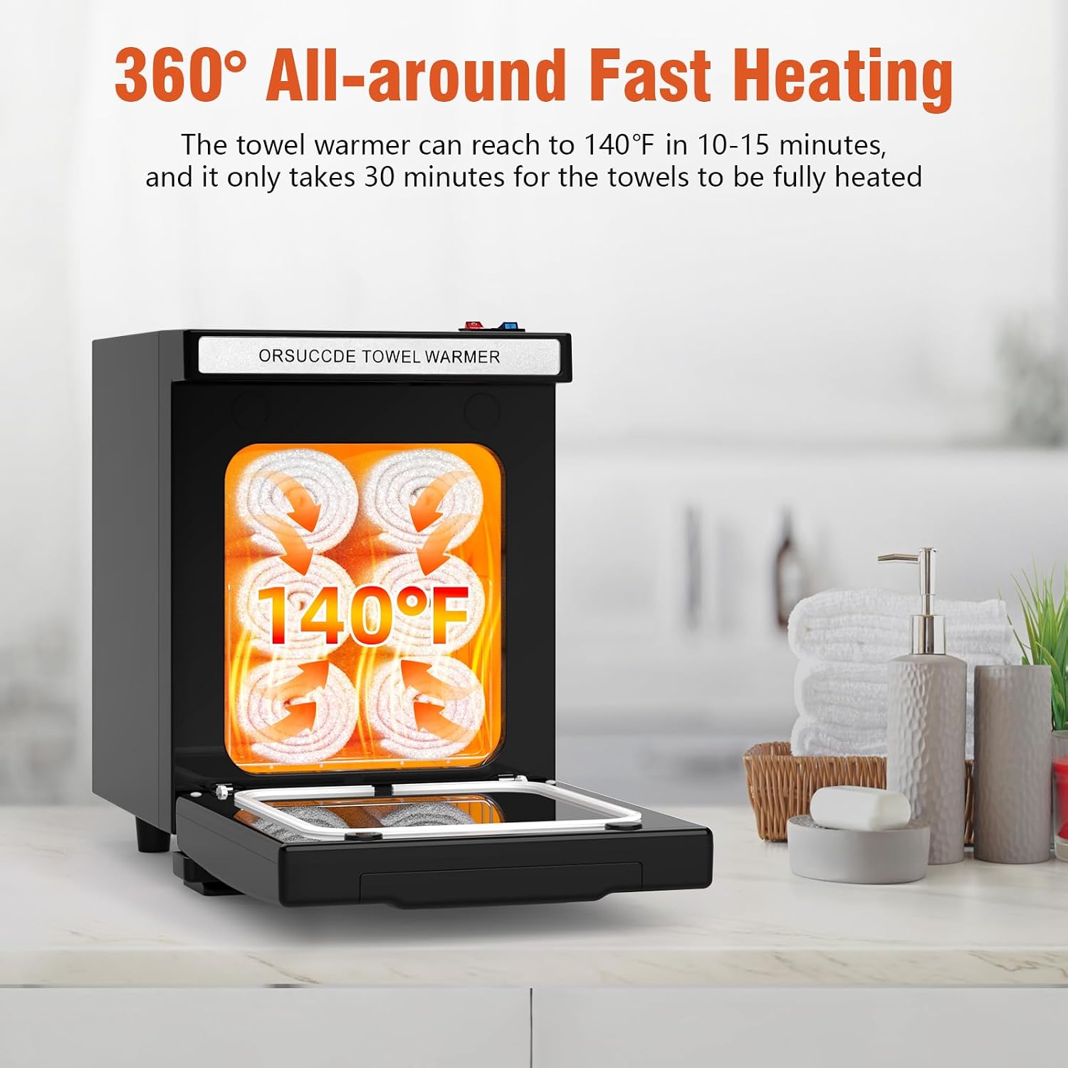 Hot Towel Warmer for Spa, Small Towel Warmer for Esthetician, Mini Towel Warmer for Facial Salon Beauty, Professional