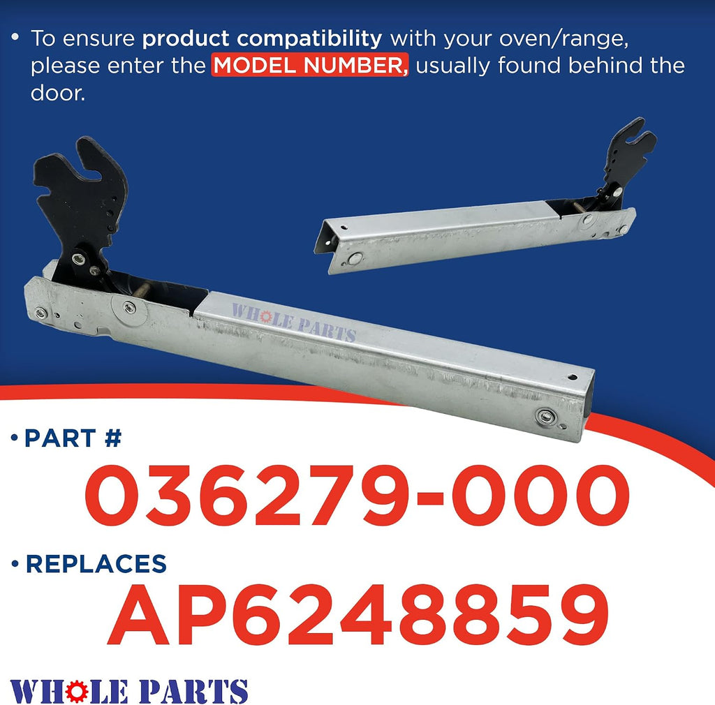 Whole Parts Upgraded Range Oven Door Hinge Part# 036279-000