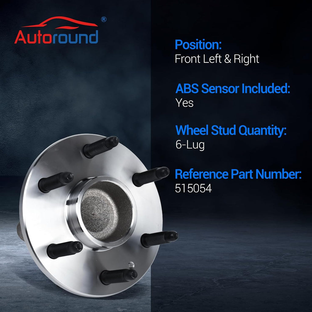 Autoround 515054 Front Wheel Hub Assembly Fits 99-13 Chevy Tahoe Silverado