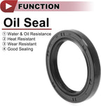 5 Pcs Rotary Shaft Seal High Pressure Oil Seal 40x55x7mm Black Nitrile 70 Durometer Rubber
