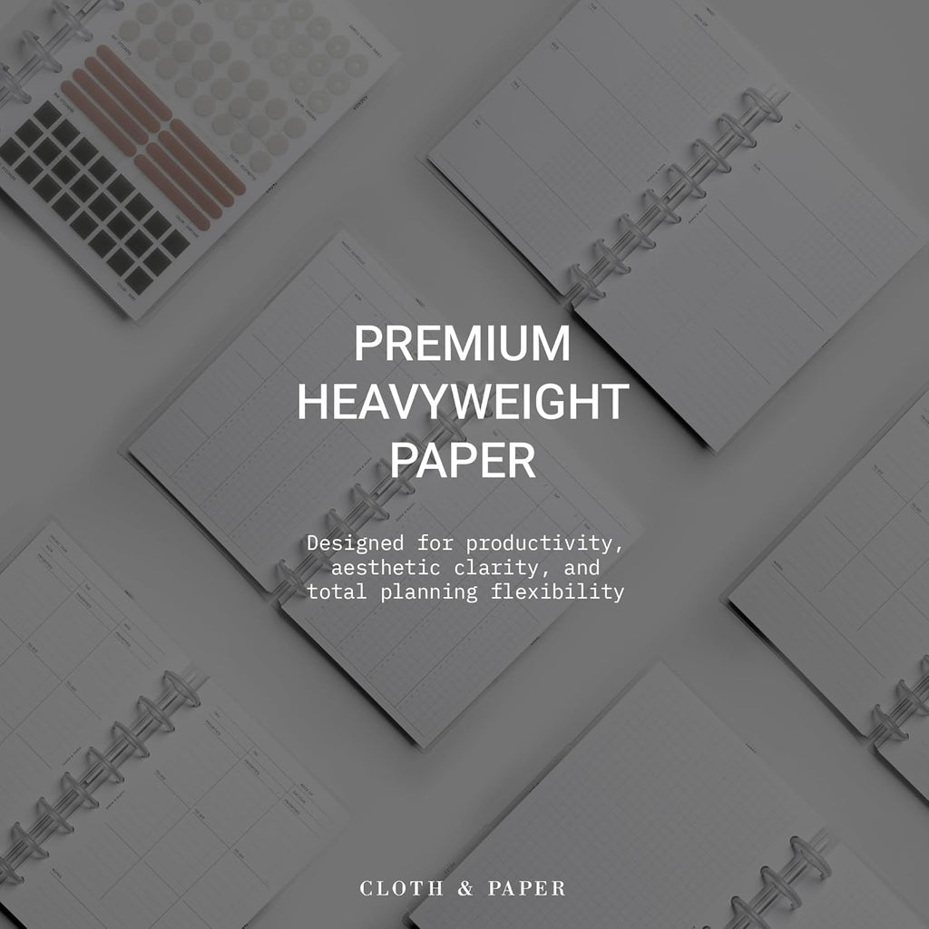 FORMA Modular Planner System – Premium Discbound Half Letter Undated Planner with Clear Discs, Covers, Dividers