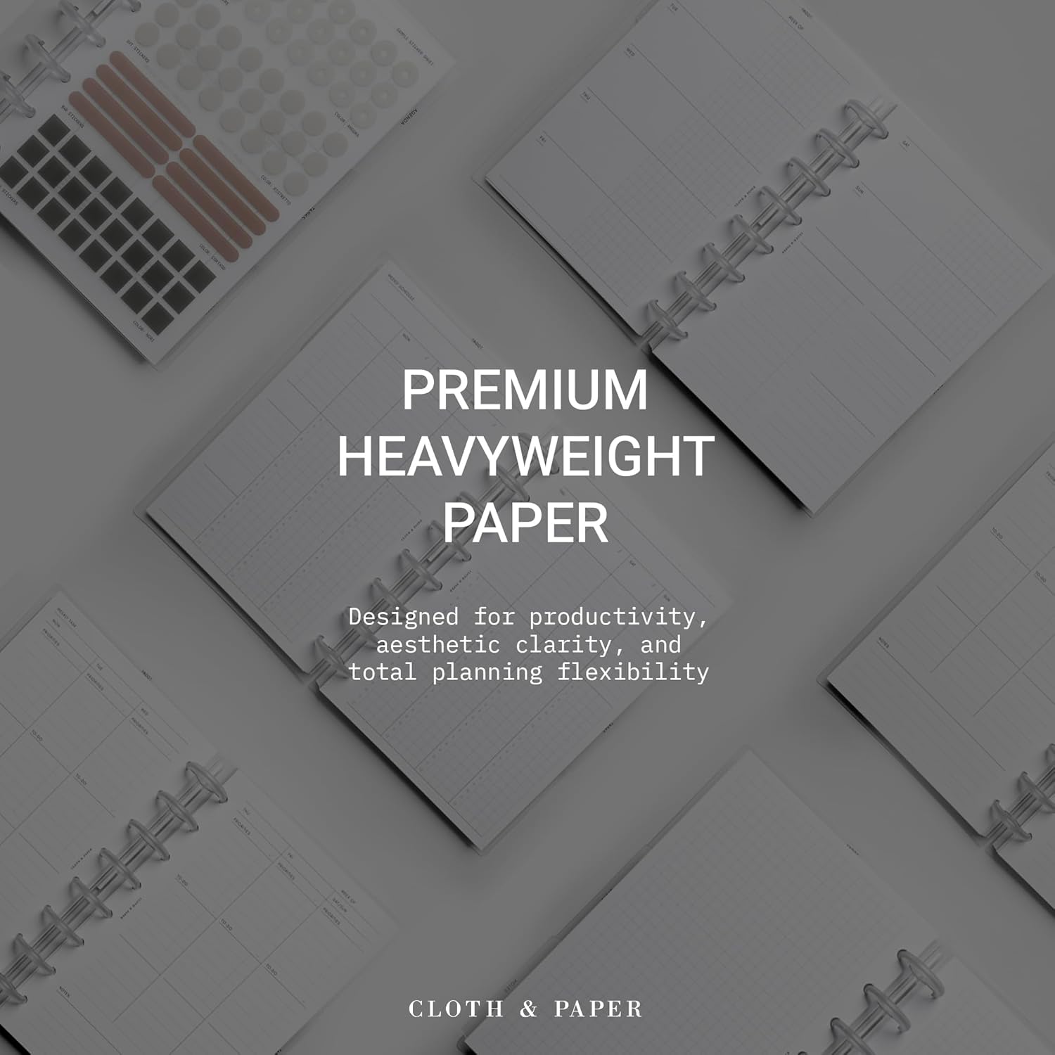 FORMA Modular Planner System – Premium Discbound Half Letter Undated Planner with Clear Discs, Covers, Dividers