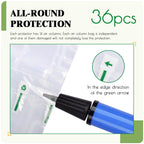 Wine Bottle Protector Travel Bags, 36 Pack Inflatable Air Column Packaging Bubble Cushion Wrap for Suitcase Luggage