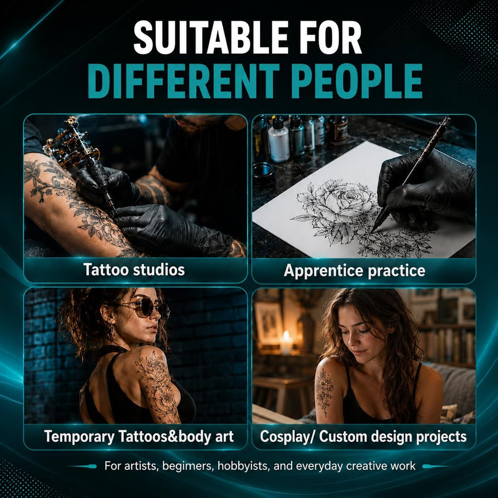 100 Sheets Tattoo Transfer Paper, Thermal Stencil Paper for Tattooing