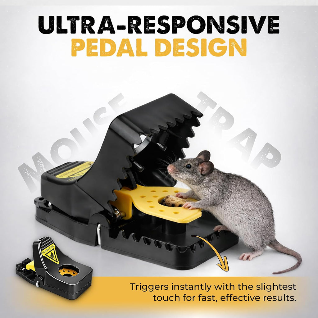 12 Pack Mouse Traps Indoor for Home,Mice Traps for House,Reusable Mouse Trap that Work,Small Mice Catchers for Home