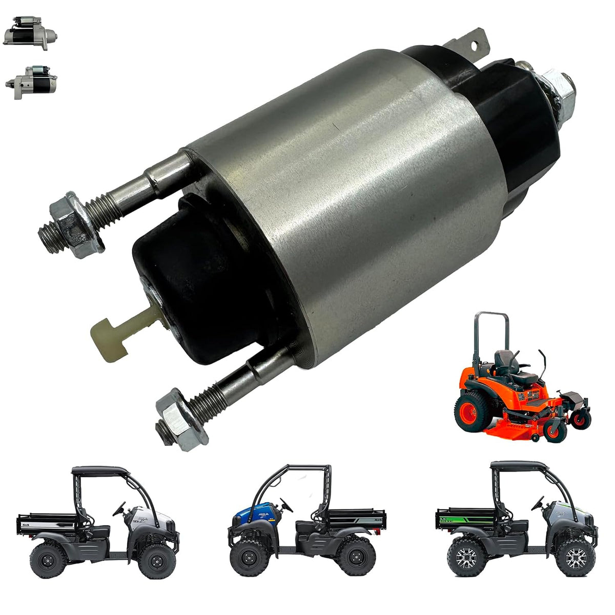AM102577 Starter Solenoid for Kawasaki Mule 610 2010 2030 FX730V FX801V FX751V FX921V FX1000V, Compatible with John Deere LX188 X300 X475 2500B X500 MIA11504