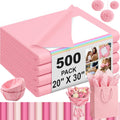 500 Sheets Light Pink Tissue Paper 20 x 30 Inch for Fall Floral Packaging