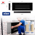 60 inch Electric Fireplace Recessed and Wall Mounted Insert