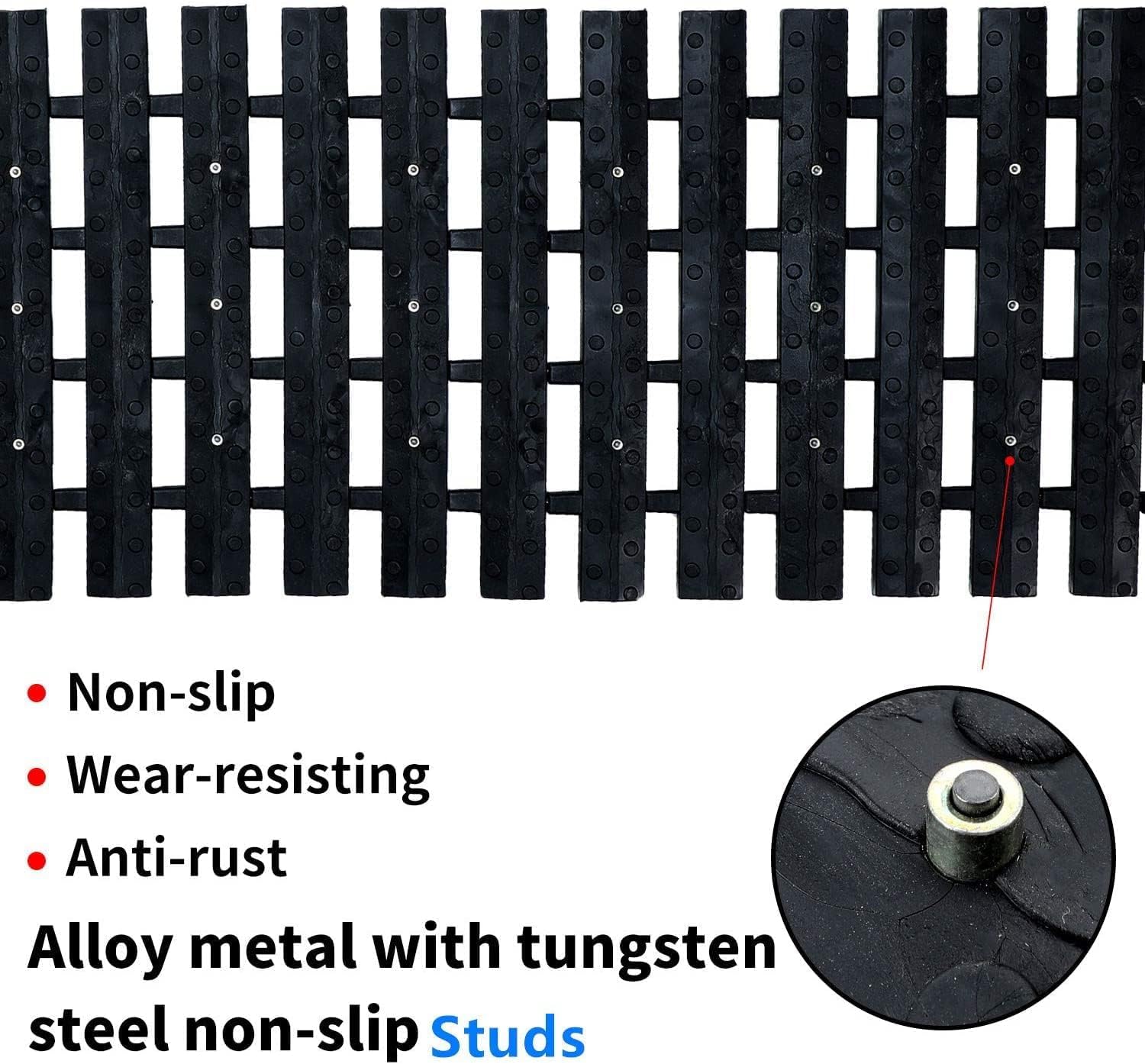 Emergency Devices Tire Traction Mats, Portable for Snow, Ice, Mud, and Sand Used to Car, Truck, Van or Fleet Vehicle