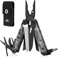 15-in-1 EDC Multitool Pliers with Sheath, Pocket Knife | Stainless Steel with Knife, Saw and Screwdrivers. Nylon