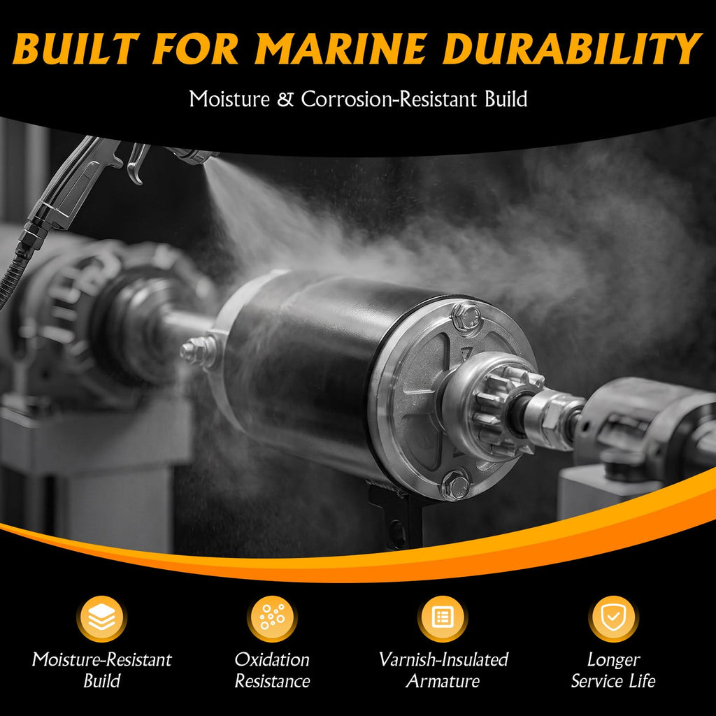 Marine Starter Compatible with Johnson 85-140HP,Evinrude E85-E140 1973-1998